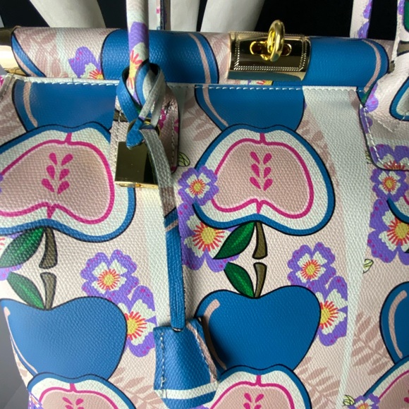 Top Handle Structured Leather Handbag - Picture 8 of 10